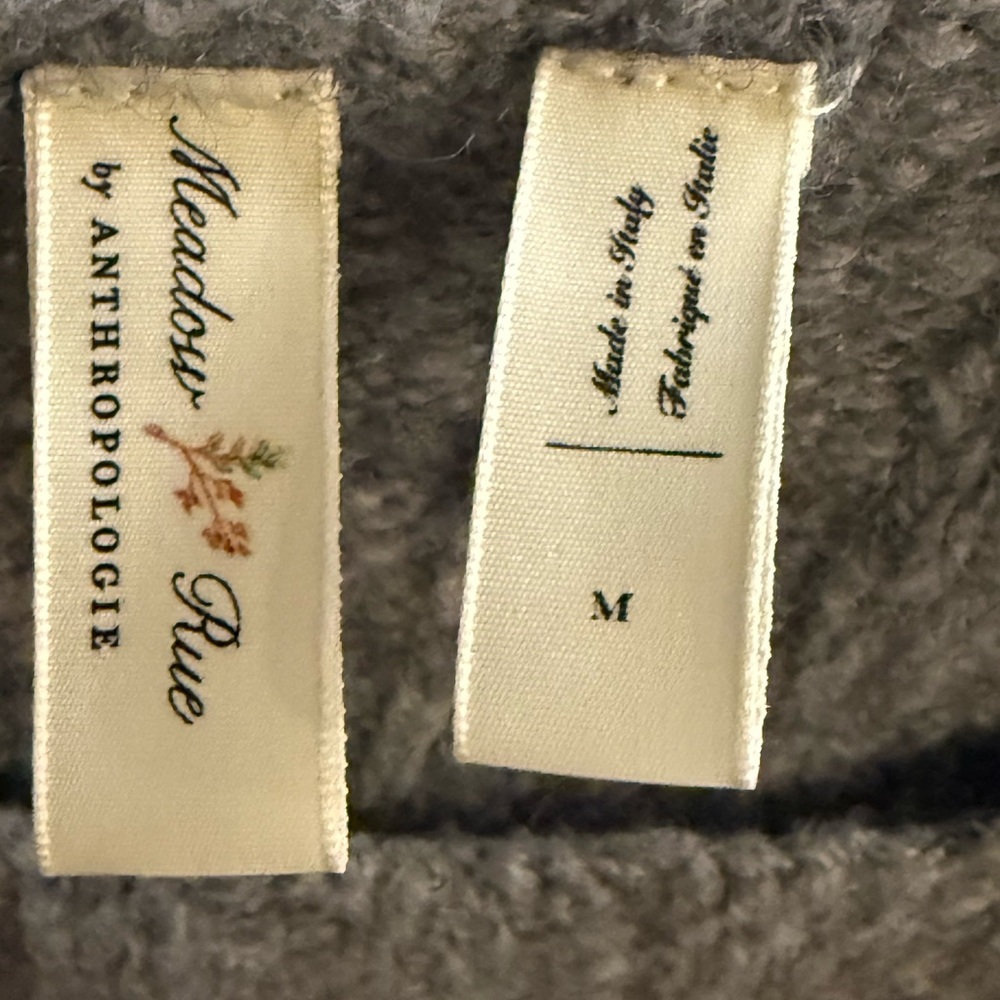 Anthropologie Heather Gray Crew Neck Sweater - Picture 3 of 6